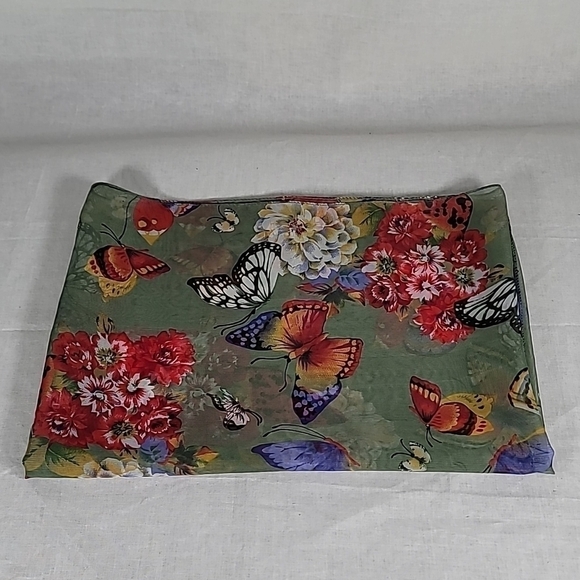 ♥️SCARF  20X59 flower print - Picture 6 of 8